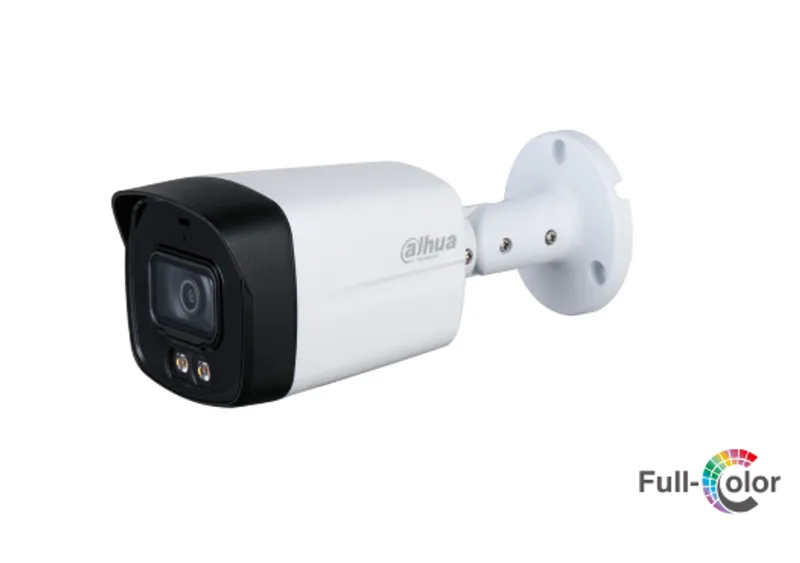 DH-HAC-HFW1209TLMN-LED-0280B-S3. Camara HDCVI Bullet 2MP full color iluminacion 40m lente fijo 2.8mm
